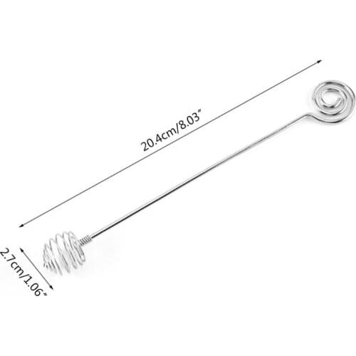6pcs Stainless Steel Honey Dipper Stick Server Milk Stirring Rod for Syrup Pot Jar