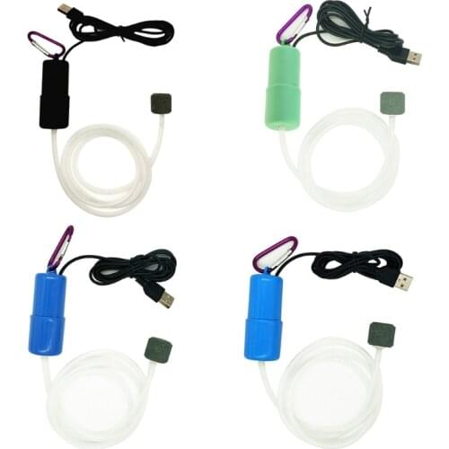 77JA Portable Mini USB Aquarium Fish Tank Oxygen Air Pump Mute Energy Save Compressor Aquatic Terrarium Accessories
