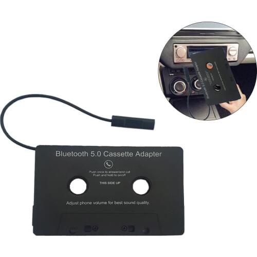 Cassette Aux Adapter Car Cassette Tape Cassette Mp3 Player Converter Support Bluetooth+EDR Answer/call For AAC, MP3, SBC, Stereo