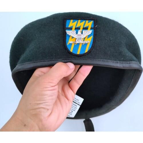 United States US Army 12th Special Forces Group Wool Green Beret COLONEL EAGLE WAR BIRD DEVICE INSIGNIA Military Hat 1961~1994