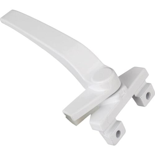 White Zinc Alloy Vintage Classic Style Safety Universal Left Hand Side Casement Window Lock Handle Pull Bath/Bed Door Lever Hand