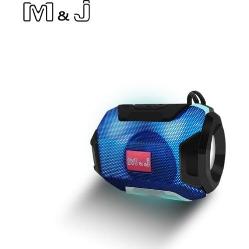M&J Bluetooth Speaker Mini Wireless Loudspeaker Crack LED TF USB Subwoofer bluetooth Speakers mp3 stereo audio music player