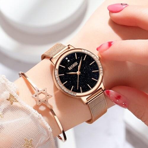 Luxury Rose Gold Watch Women Bracelet Watches Rhineston Ladies Casual Quartz Watch Steel Womens Wristwatch Montre Femme Relogio