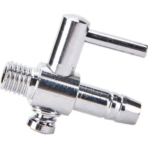 Gas Regulating Valve Thread Stainless Steel Aquarium Air Flow Distributor Lever Control Valve Oxygen Tube Dispenser