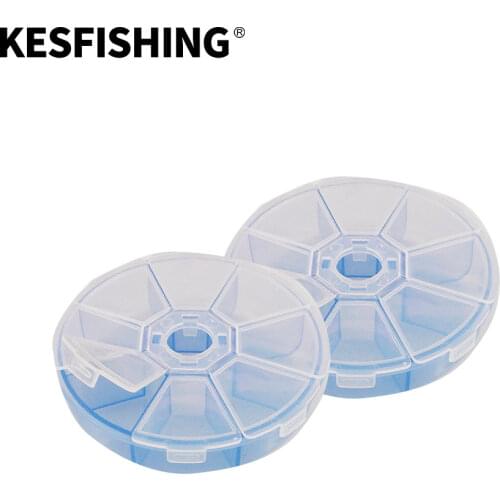 Kesfishing Fishing Tackle Boxes 105mm Sector Case Compartments Box Fish Lures Plastic Storage Holder Fishing Accessories