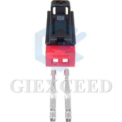 1 Set 2 Pin 0.6 Series Auto Wiring Terminal Socket1452599-1 1452600 Electric Wire Female Connector For Automobile