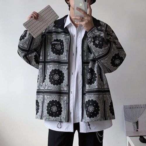 Spring and autumn 2020 new coat mens leisure and loose BF work jacket on both sides