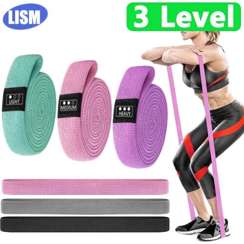 3pcs Long Resistance Band Unisex Booty Band Hip Circle Loop Resistance Band Set Workout Exercise for Legs Thigh Glute Butt Squat