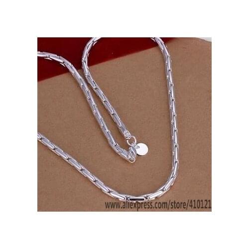 N059 Hot Sale Free Shipping Silver Color Jewelry,Wholesale SterlingSilver Plated Fashion Lock Necklace /ddoaluva Hqmaqhta