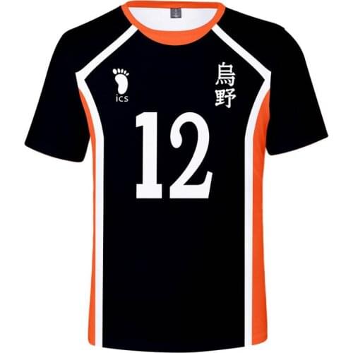 2020 New Haikyuu Japan Anime Cosplay Costume Fukurodani Volleyball Club Casual Tshirt Fashion 3D Print T shirt MSBY