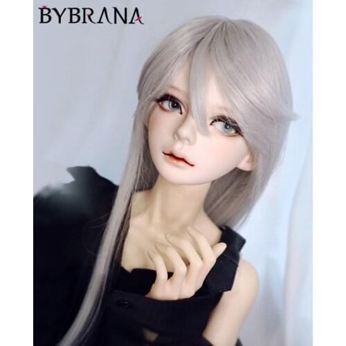 Bybrana BJD Doll Wig 1/3 1/4 1/6 Long Straight Hair