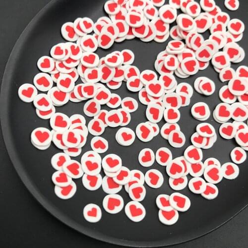 50g Heart Polymer Clay Sprinkle For Kids Diy ,Soft Clay For Craft Clay/Nail Art/Scrapbook Decoration DIY,Filler