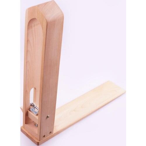 Manual Sewing Wood Clamp Tool DIY Leather Hand Sewn Clip Goods Stitches Tools Fixed Frame Stitched Solid Beech Polished Smooth