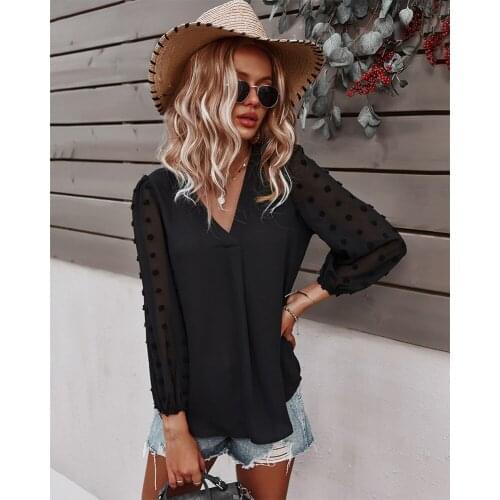 Женские футболки-поло с длинным рукавом Swokii China At AliExpress