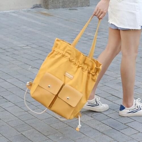 Good Quality Canvas Bag For Women 2020 Three-Methods Use Large-capacity Tote Bag Casual Shoulder Bag Women Backpack Ladies Bags