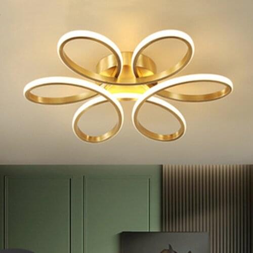 Explosive Ceiling Lamp LED Nordic Simple Modern Petal Bedroom Home Decor Creative Atmosphere Art Living Room Lighting Fixtrues