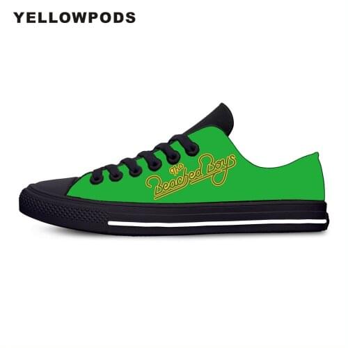 Womens Flats Classic Canvas Shoes Boys Rock Band Hot Cool Beach The Custom Logo Image Printing Mesh Breathable Outdoor Shoes