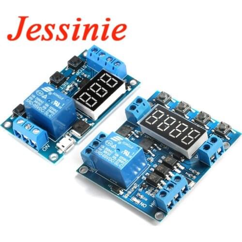 1 Channel Time Delay Relay Module High and low level Trigger OFF/ON Switch Control Timing Cycle Timing Counting Module