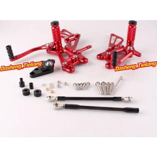 Motorcycle Adjustable Shift Brake Rear Set Footpegs Foot Rest Peg For Honda CBR 600RR F5 2007-2014 Spare Parts Pair