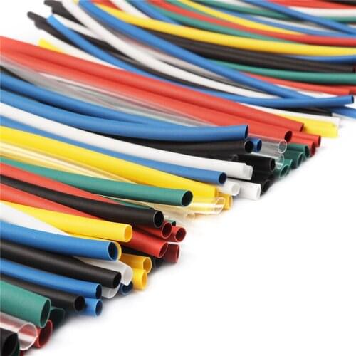 140pcs Car Electrical Cable Tube kits Heat Shrink Tube Tubing Wrap Sleeve Assorted Mixed Shrinking Tubing Sleeving Wrap Wire Set