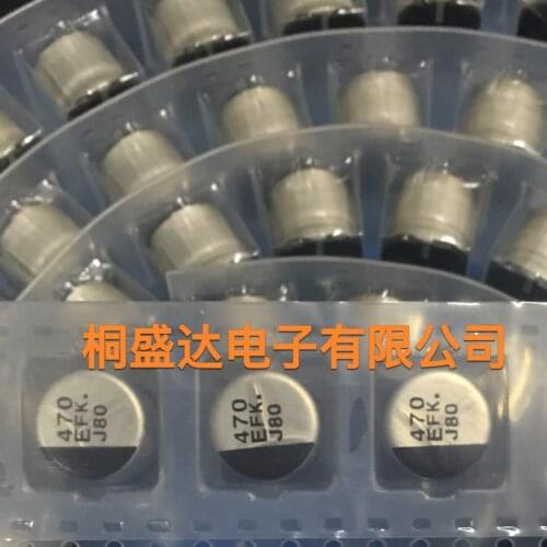 6PCS 25 v470uf EEEFK1E471P Japan panasonic SMT capacitor size 10x10.2 EFK