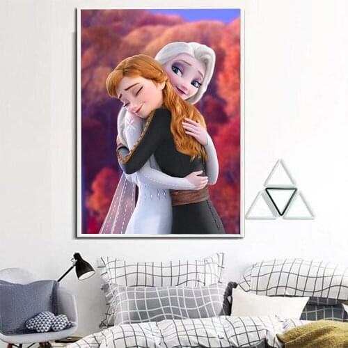 Diamond Painting 5D DIY Full Round Diamond Disney Frozen Princess Aisha Series 2 Mosaic Picture Artist Home Decoration Gift