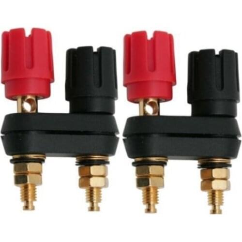 Dual Female Banana Plug Terminal Binding Post for Speaker Amplifier NEW NEW