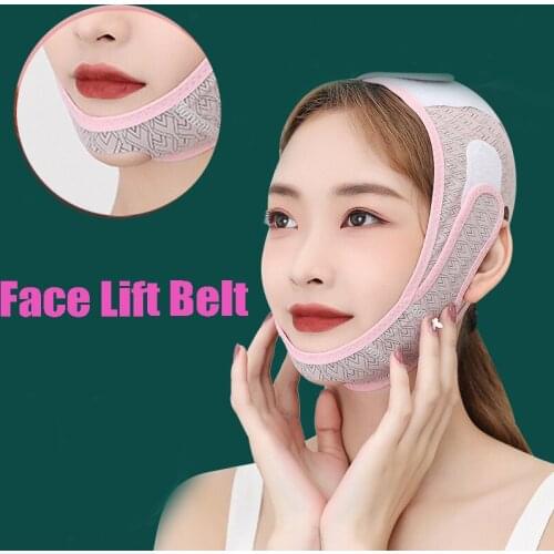 Elastic Face Slimming Bandage V Line Face Shaper Women Chin Cheek Lift Up Belt Facial Anti Wrinkle Strap Face Care Slim Tools
