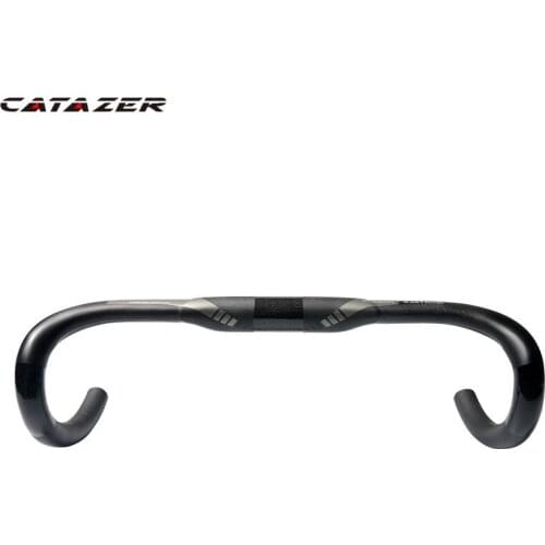 All Carbon Fiber Road Bike Slub Type Bending Handle Lightweight 3K Carbon Fiber Road Bike Bicycle 31.8mm/ Bicycle Handlebar