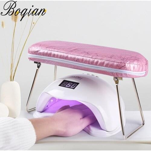 BQAN Leather Nail Art Hand Waterproof Pillow Wrist Support Hand Holder Cushion Pad Table Manicure Pedicure Tool For Nail Lamp