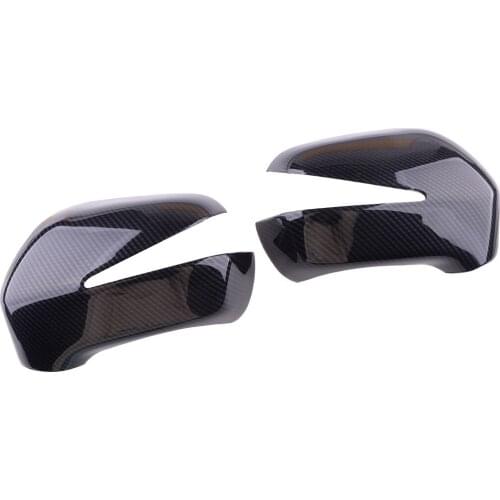DWCX 2pcs Car Door Side Rearview Mirror Cover Trim Cap Fit For Honda Civic 8th 2006 2007 2008 2009 2010 2011