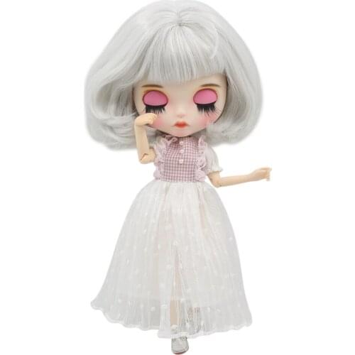 ICY DBS Blyth doll white skin hand-painted face sleep eyes joint body for girl gift BL1003