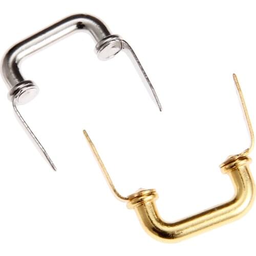 10pcs/set Mini Handles Inline Pulls Gold/Silver Knobs with foot Vintage Wooden Gift Box Jewelry Makeup Case Alloy 20x10mm Decor