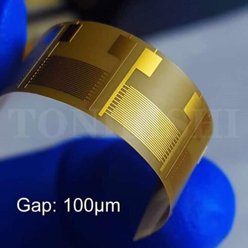 100μm flexible interdigital electrode capacitance array gas biological humidity sensor chip PI scientific research