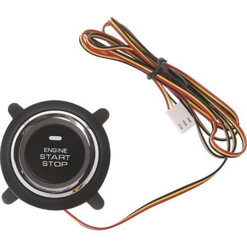 New High Quality 1 Pc DC 12V Auto Car Engine Push Start Button For PKE Smart Key Push Button Start Motorcycle Alarm