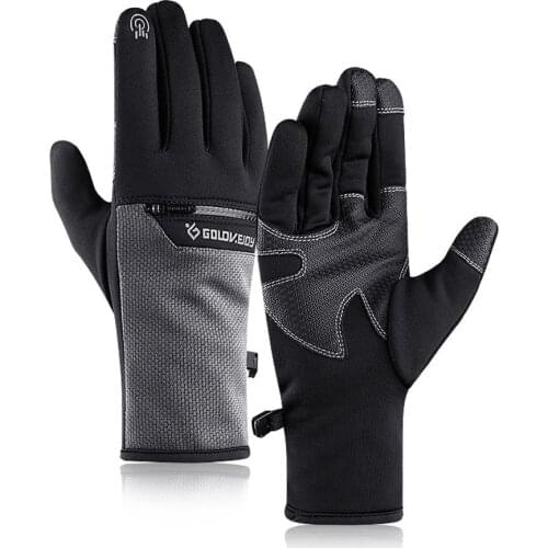 Outdoor Cycling Touch Screen Gloves Winter Warm Motorcycle MTB Bike Bicycle Gloves Thermal Warm Waterproof Full Finger Gloves