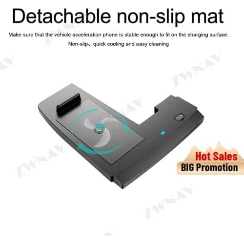 QI Car intelligent infrared wireless charger for Ford Edge 2018 intelligent infrared Fast Wireless Charging Car Phone Holder