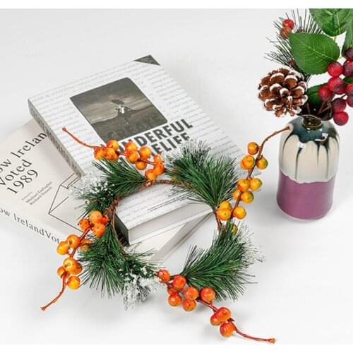 Christmas Decoration Christmas Wreath Decor For Xmas Home Party Door Wall Garland Ornaments DIY Home Party Decor Happy New Year