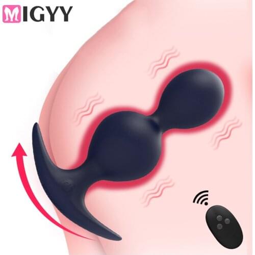 Sex Toys Anal Vibrator Double Ball Pull beadProstate Massage Butt Plug Male Masturbator Backyard Plug Sex Products For Men Gays