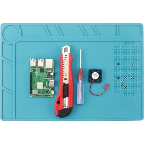 Soldering Station 500°C Heat Resistant Pad Phone Watch Repair Non-Slip Silicone Mat Pad Mat Pad Thermostable Anti-Corrosive