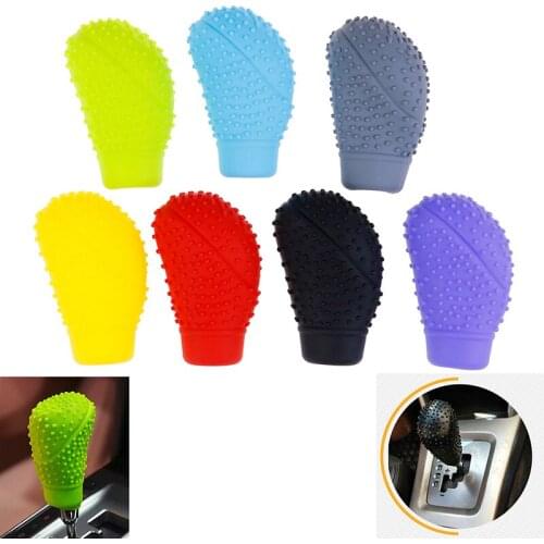 Universal Gear Shift Collars Antislip Soft Silicone Car Shifter Lever Knob Cover