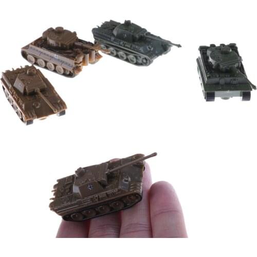 1Pcs 1:144 Scale Sand Table Plastic Tiger Tanks World War II Germany Panther Tank Finished Model Toy
