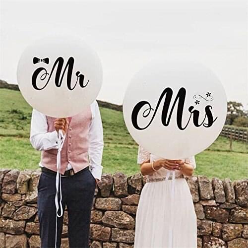36Inch Jumbo Mr. & Mrs Mr. & Mrs. Banner for Wedding Party, Anniversary Bridal Decorations, Propose Engagement Party Prop