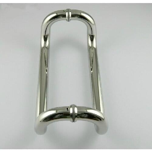 400mm Elbow stainless steel big gate door handles bright KTV office hotel glass door pulls handles