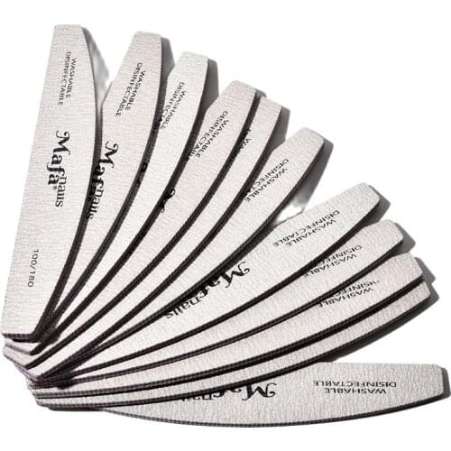 50 PCS 100/180 Grit Nail Files for Acrylic Nails, Double Sided Emery Boards for Files Professional Manicure Tools