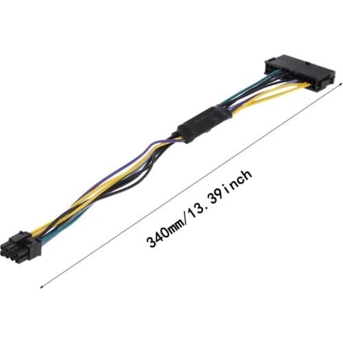 24P to 8P Power Supply Adapter Conventer Cable Cord Wire for Dell 24Pin to 8Pin Optiplex 3020 7020 9020 Motherboard Server