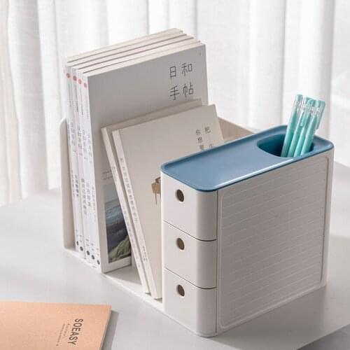Large Desktop Drawer Stationery Storage Box Student School Supplies Book Storage Rack Office File Organizing Shelves