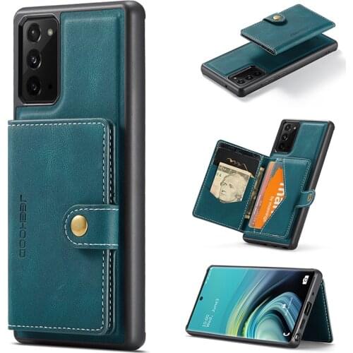 Magnetic Card Wallet Case For Samsung Note 20 Ultra 10 + 9 8 S20 FE S30 Plus A71 A51 A52 A41 A32 A22 A12 Leather Back Phone Case