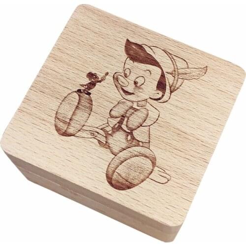 Handmade wood wind up Wish upon a Star music box,personalized gift, custom photo gift birthday child new year Christmas gifts