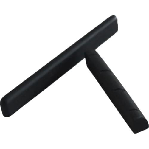 Ebony Wood Nut and Saddle Set for 4 String Ukulele Accessories Parts